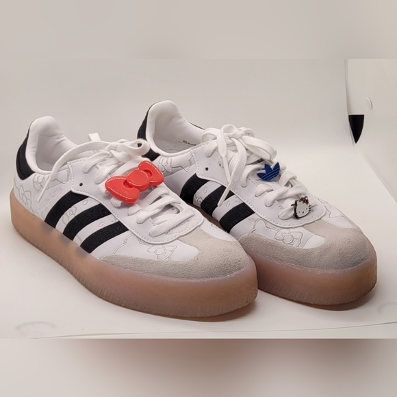 adidas gazelle silver green womens adidas Hello Kitty Gazelle Infant Toddler Lifestyle Shoes Cloud White Red  Bl IH9956 – Shoe Palace main image 0